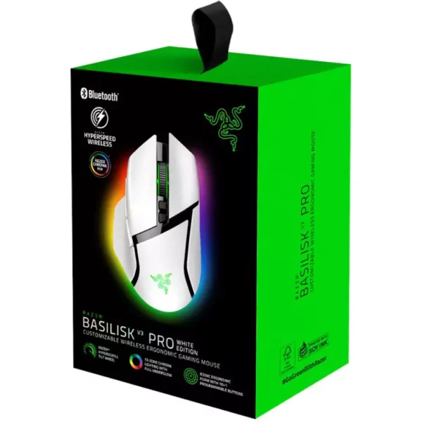 ماوس گیمینگ ریزر مدل Basilisk V3 Pro White