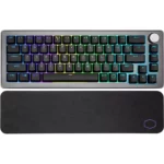 کیبورد مکانیکال گیمینگ کولر مستر مدل CK721 Space Gray Blue Switch