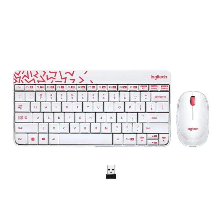 کیبورد و ماوس بی سیم لاجیتک مدل Logitech MK240 White