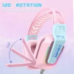 هدست گیمینگ سیم دار Onikuma X13 Pink