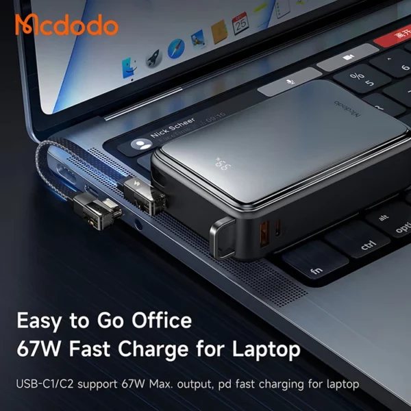 پاوربانک Mcdodo مدل MC-433 ظرفیت ۲۰۰۰۰ mAh - Image 4