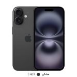 گوشی موبایل اپل مدل iPhone 16 CH/A ظرفیت 128 گیگابایت رم 8 گیگابایت - مشکی - Not Active - رجیستر شده