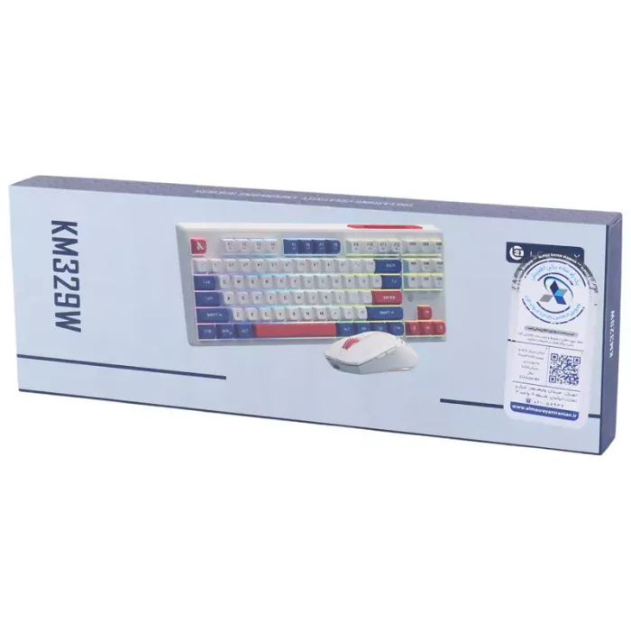 کیبورد و موس بی سیم گیمینگ لاجی کی KM329W - تصویر 5