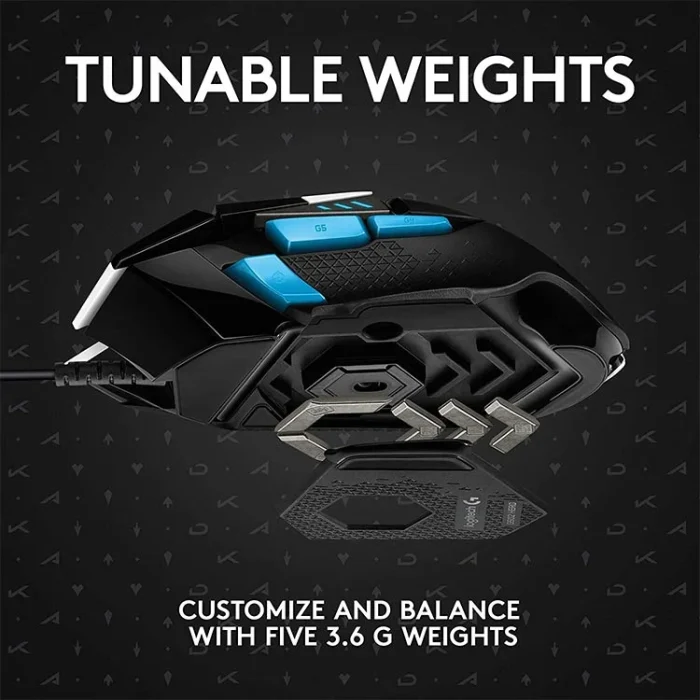 ماوس گیمینگ با سیم لاجیتک مدل Logitech G502 K/DA - تصویر 4