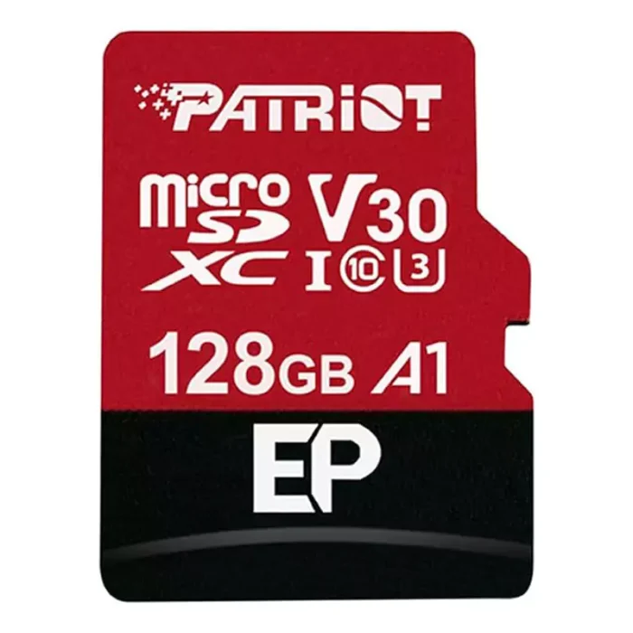 رم میکرو 128 گیگ پاتریوت Patriot EP A1 V30 U3 C10 90MB/s + خشاب - تصویر 3