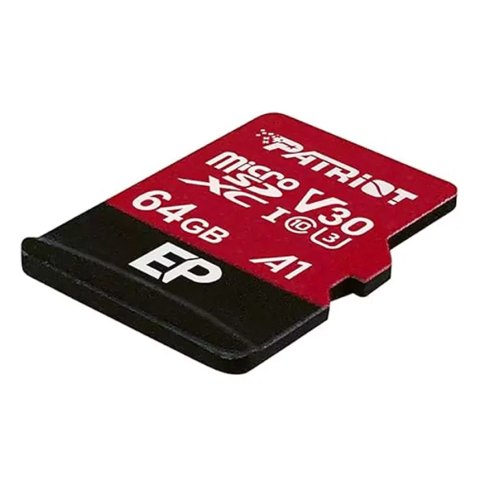 رم میکرو 64 گیگ پاتریوت Patriot EP A1 V30 U3 C10 90MB/s + خشاب - تصویر 3
