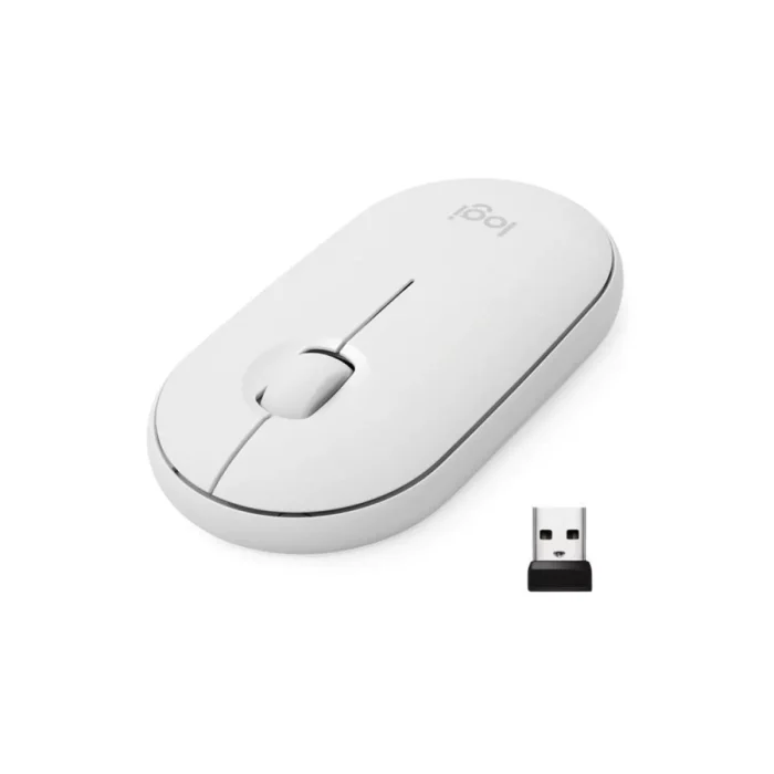 موس بی‌سیم لاجیتک مدل Logitech Pebble M350 White - تصویر 2