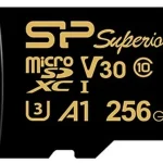 کارت حافظه میکرو SD سیلیکون پاور مدل Superior Golden Series کلاس 10 استاندارد UHS-I U3 سرعت 100MBps ظرفیت 256 گیگابایت