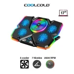 پایه خنک کننده لپ تاپ کول کلد مدل K44 RGB - تصویر 4