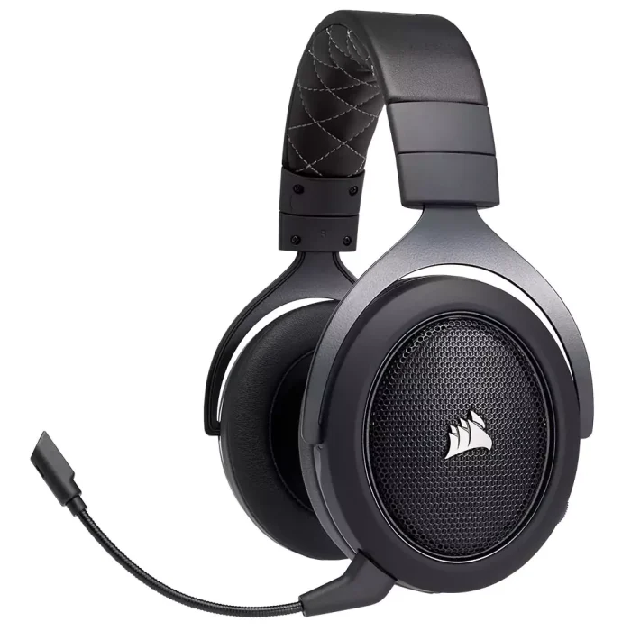 هدست بی سیم بلوتوثی گیمینگ کورسیر HS70 Carbon - تصویر 3
