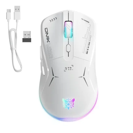 ماوس گیمینگ بی‌سیم اونیکوما ONIKUMA CW917 سفید