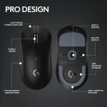 موس گیمینگ لاجیتک G Pro X Superlight 2 مشکی - تصویر 2