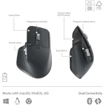 موس و کیبورد بی سیم لاجیتک مدل MX KEYS S COMBO - تصویر 6