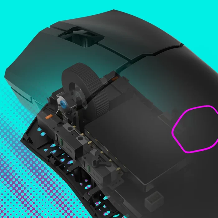 ماوس بی سیم گیمینگ کولر مستر مدل MM712 Black - تصویر 4