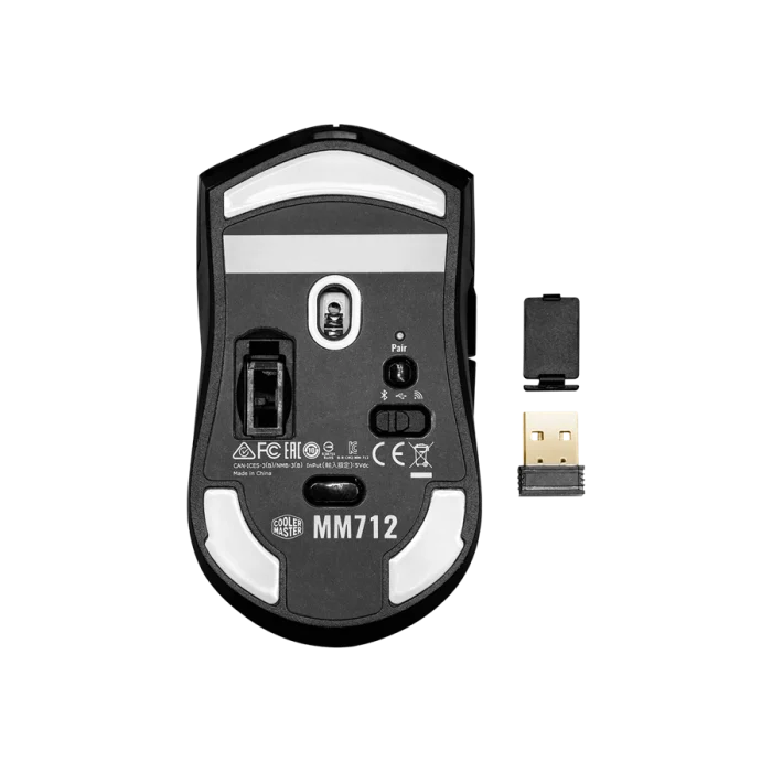 ماوس بی سیم گیمینگ کولر مستر مدل MM712 Black - تصویر 6