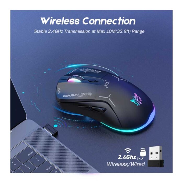 ماوس گیمینگ بی‌سیم اونیکوما ONIKUMA CW917 مشکی - تصویر 5