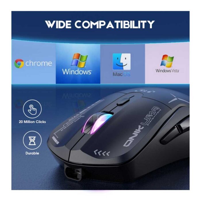 ماوس گیمینگ بی‌سیم اونیکوما ONIKUMA CW917 مشکی - تصویر 2