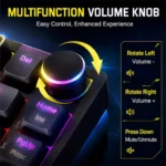 کیبورد باسیم گیمینگ اونیکوما مدل ONIKUMA G52 New Black - تصویر 6